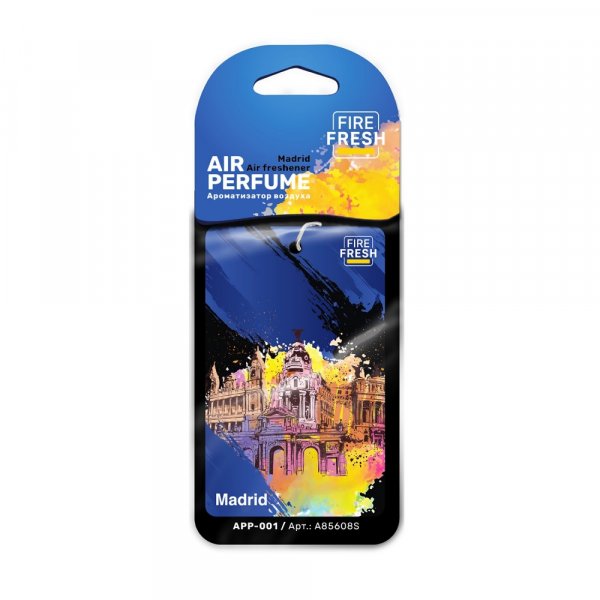Ароматизатор AVS APP-001 AIR PERFUME (аром. Invictus/Непокоренный) Spain /Madrid (бумажные)