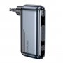 Bluetooth аудио-ресивер (AUX) Deppa, Air, BT5.4, TWS, 180 мАч, графитово-чёрный
