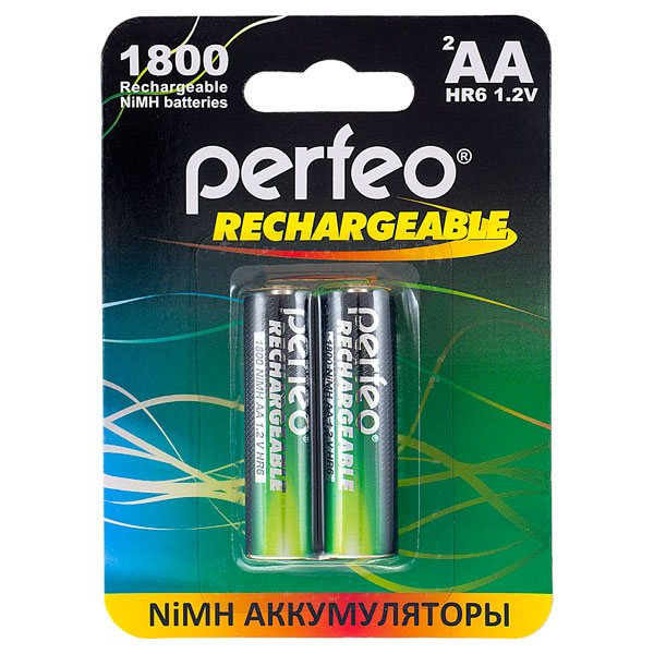 Аккумулятор Perfeo R6 (AA) 1800 мАч 2bl (60, 240)