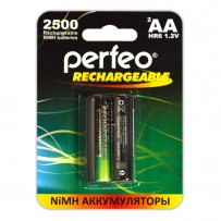 Аккумулятор Perfeo R6 (AA) 2500 мАч 2bl (60, 240)