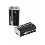 Аккумулятор GoPower 6F22 BOX2 Li-ion 9V 1100mAh Type-C (2/50/200)