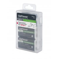 Аккумулятор GoPower 6F22 BOX2 Li-ion 9V 1100mAh Type-C (2/50/200)