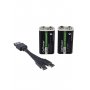 Аккумулятор GoPower 6F22 BOX2 Li-ion 9V 500mAh Type-C (2/50/200)