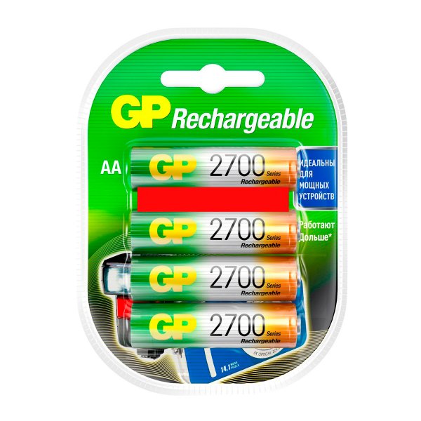 Аккумулятор GP R6 (AA) 2700 мАч 3+1bl (4.32) пластик