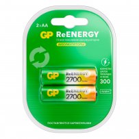 Аккумулятор GP R6 (AA) 2700 мАч 2bl (2.20) пластик ReENERGY