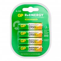 Аккумулятор GP R6 (AA) 2700 мАч 4bl (4.40) пластик ReENERGY