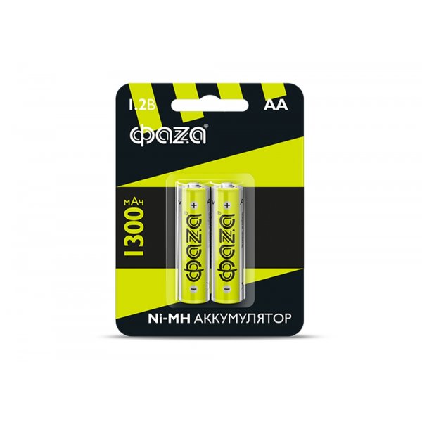 Аккумулятор ФАZА R06-2BL, (AA) 1300 мАч, Ni-Mh (20)