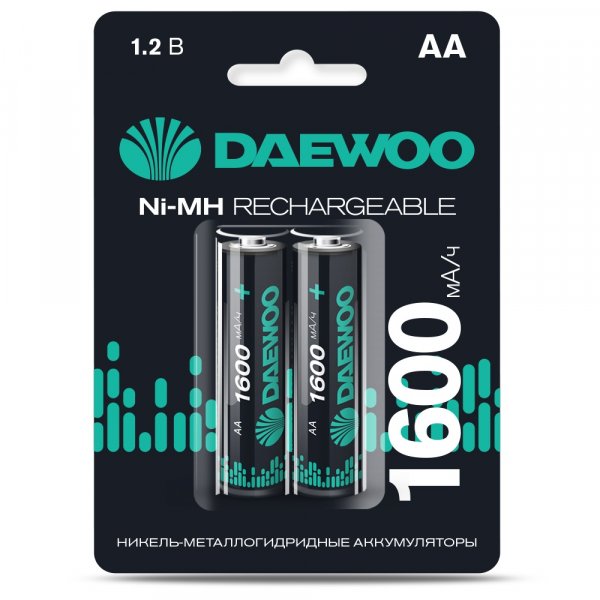 Аккумулятор DAEWOO R6-2BL NiMH (AA) 1600 мАч (20)
