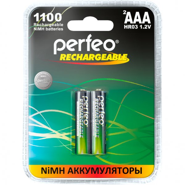 Аккумулятор Perfeo R3 (AAA) 1100 мАч 2bl (40, 240) пластик