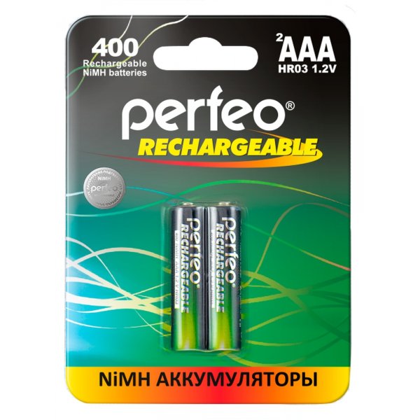 Аккумулятор Perfeo R3 (AAA) 400 мАч 2bl (60, 240)