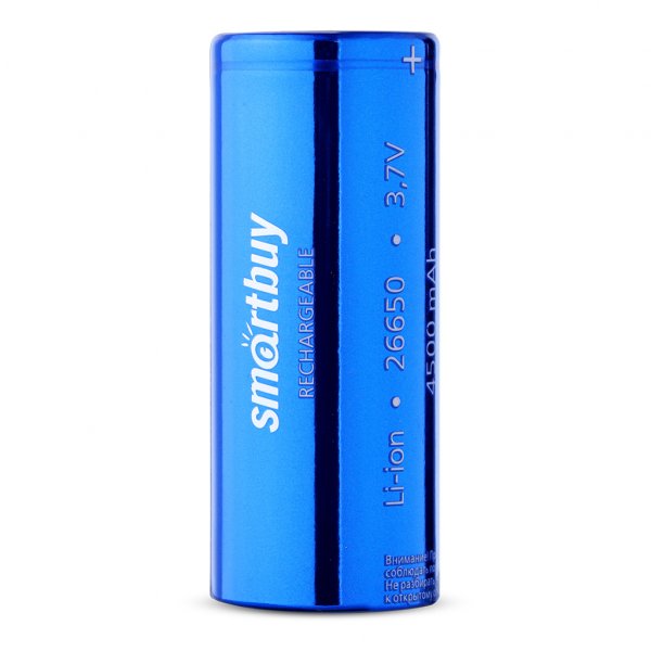 Аккумулятор 3,7V 4500 мАч Li-Ion (26650) Smartbuy 1sh (25/200)