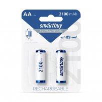 Аккумулятор Smartbuy R06 2100 мАч, AA/2BL, NiMh (24/240)