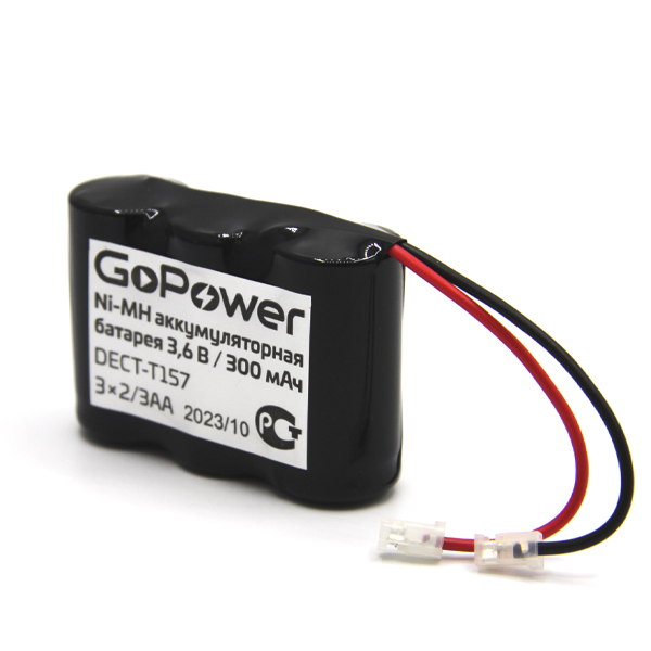 Аккумулятор GoPower для радиотелефонов 300mAh T157 PC1 NI-MH (1/15/180)