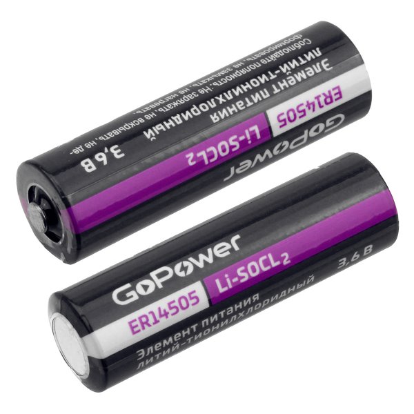 Элем.пит. GoPower 14505 PC1 Li-SOCl2 3.6V (1/10/500)