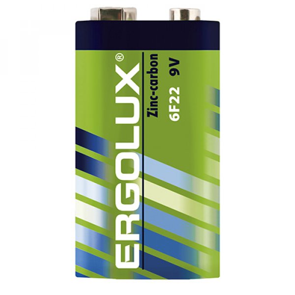 Элем.пит. 6F22-1S Ergolux (12/240/480)