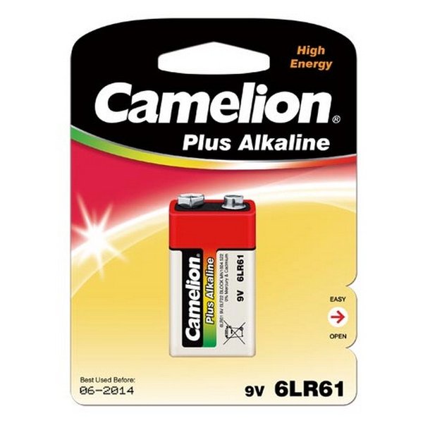 Элем.пит. 6LR61-1BL Camelion Alkaline Plus (1,12,192)