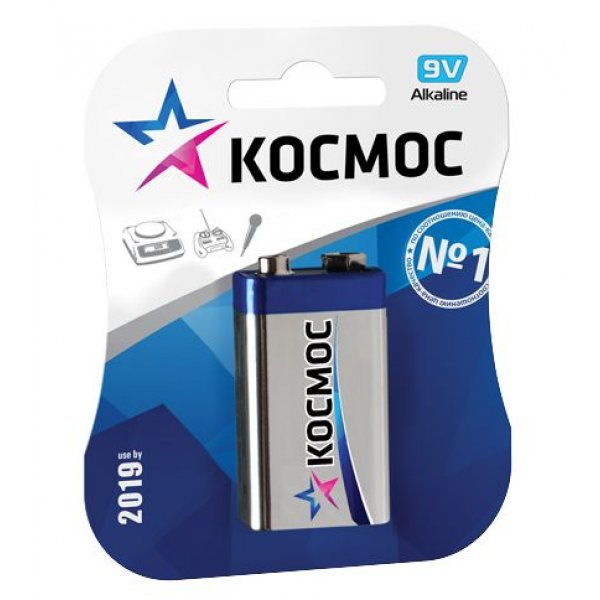 Элем.пит. 6LR61-1BL Космос  (1/12/120 )