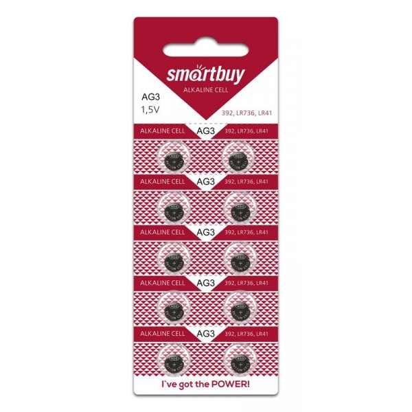 Элем.пит. AG3-10BL Smartbuy (100/2000)