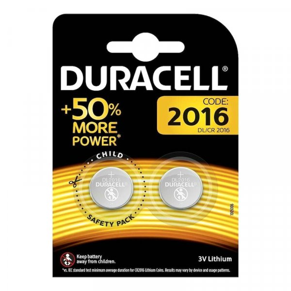 Элем.пит. CR2016-2BL Duracell (20/200)