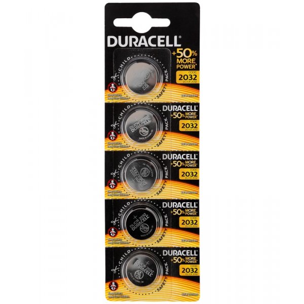 Элем.пит. CR2032-5BL Duracell (20/200) EU