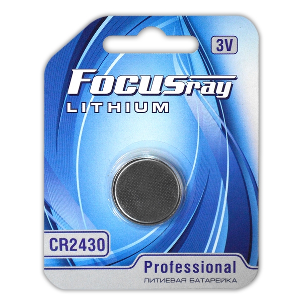 Элем.пит. CR2430-1BL FOCUSray (100,2400)