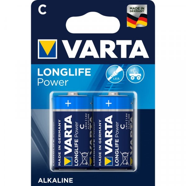 Элем.пит. LR14-2BL Varta Longlife Power (12/120) 4914