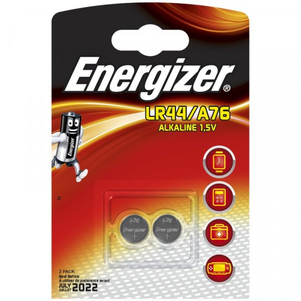 Элем.пит. AG13-2BL Energizer (LR1154, LR44, A76, V13GA), алкалин [замена 357, 303, SR44] (2/20/200)