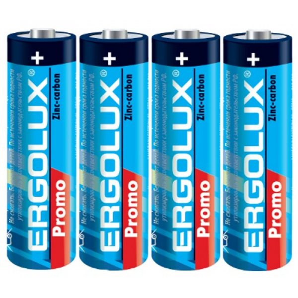 Элем.пит. соль R6-4S Ergolux Promo (40, 1200)