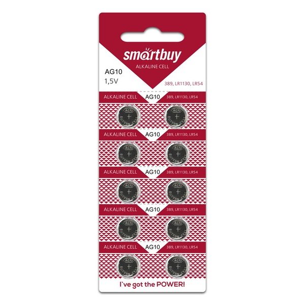 Элем.пит. AG10-10BL Smartbuy (100/2000)