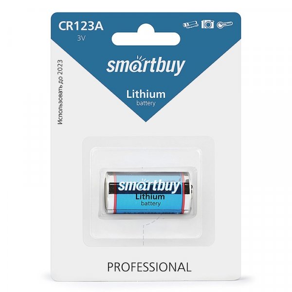 Элем.пит. CR123A-1BL Smartbuy (12/144) (SBBL-123A-1B)