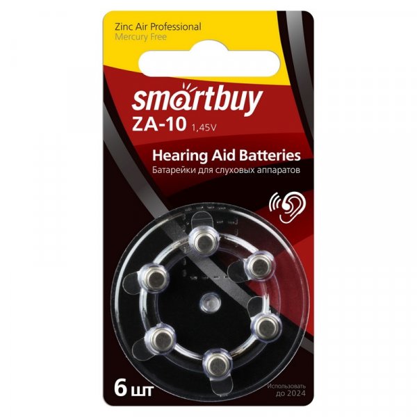 Элем.пит. ZA10-6BL Smartbuy (60/3000)