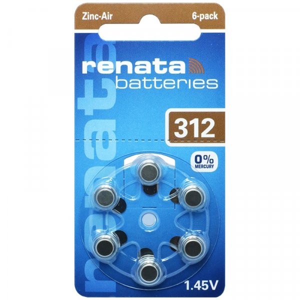 Элем.пит. ZA312-6BL Renata (6/60)