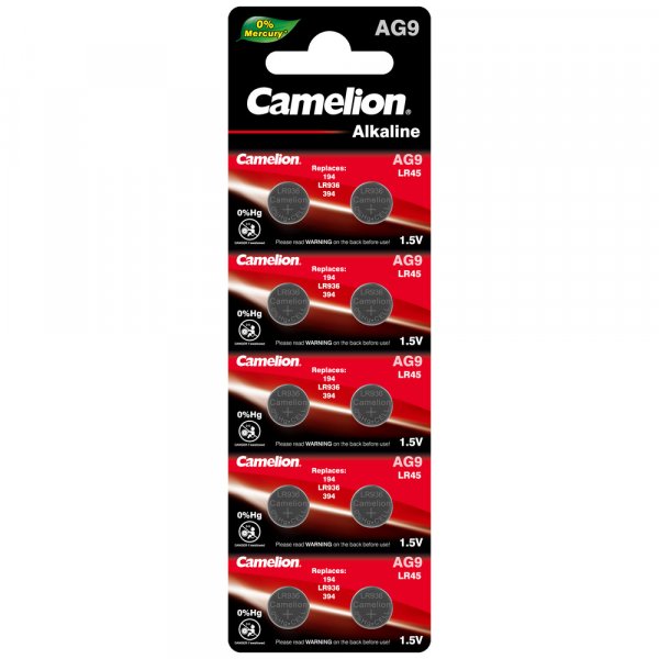 Элем.пит. AG9-10BL Camelion Mercury Free (100,3600)