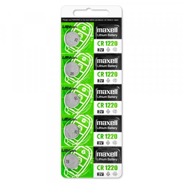 Элем.пит. CR1220-5BL Maxell Green (5/100)