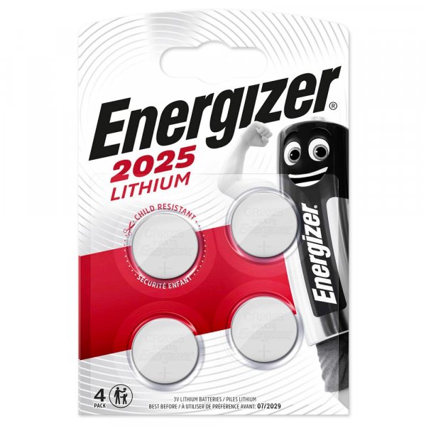 Элем.пит. CR2025-4BL Energizer (4/40/560)