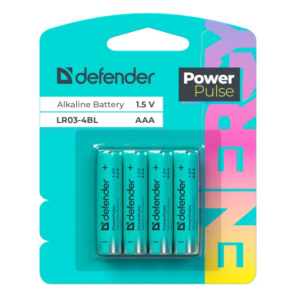Элем.пит. LR03-4BL DEFENDER PowerPulse