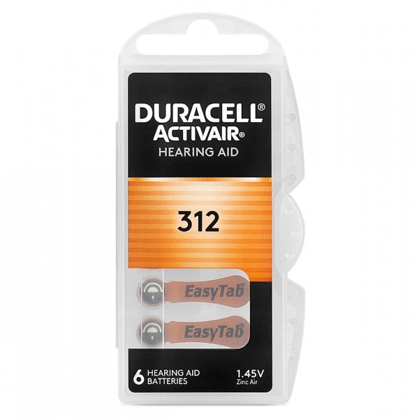 Элем.пит. ZA312-6BL Duracell Activair (6/60/600)