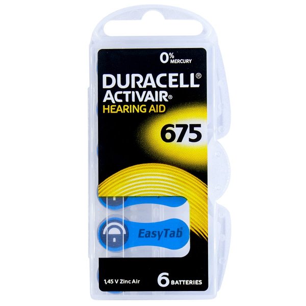 Элем.пит. ZA675-6BL Duracell ACTIVAIR (6/60/600)