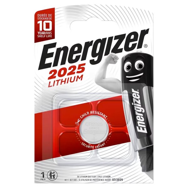 Элем.пит. CR2025-1BL Energizer (1/10/140)