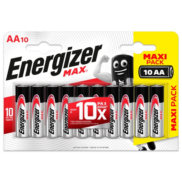 Элем.пит. LR6-10BL Energizer MAX (10/120)