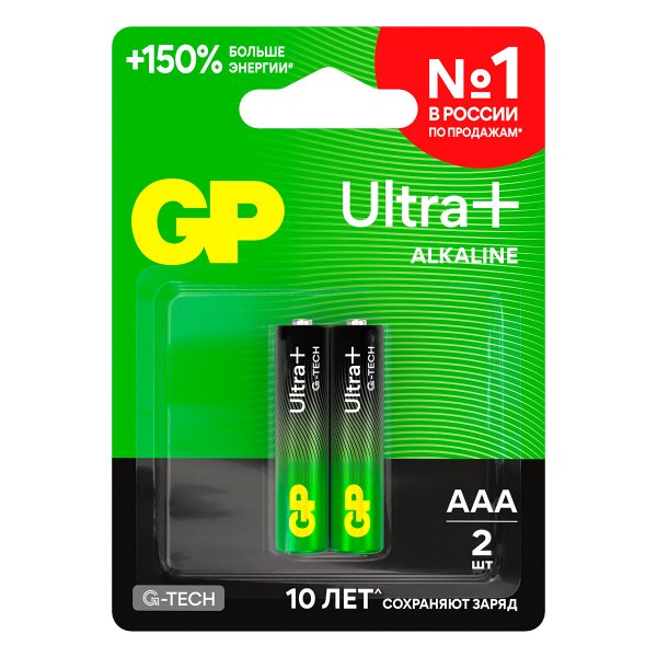 Элем.пит. LR03-2BL GP ULTRA PLUS G-Tech (2/20/160)