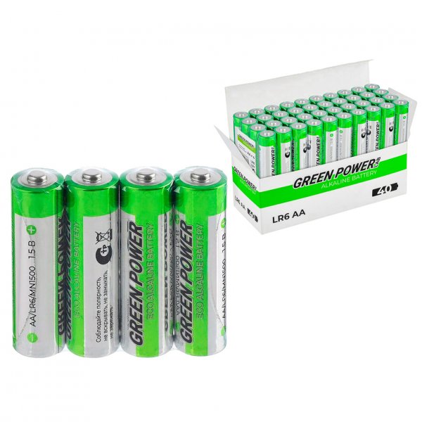 Элем.пит. LR6-4SH GREEN POWERlab (40/1000)