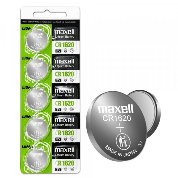 Элем.пит. CR1620-5BL Maxell Green (CN) (5/100)