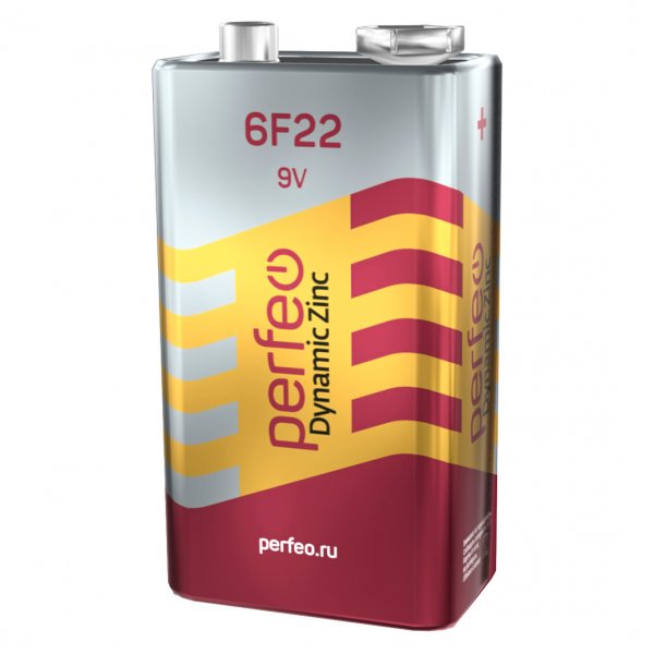 Элем.пит. 6F22-1SH Perfeo Dynamic Zinc (10/400)