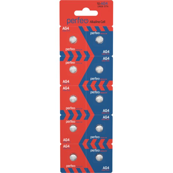Элем.пит. AG4-10BL Perfeo (LR626,377A) Alkaline Cell (10/200)