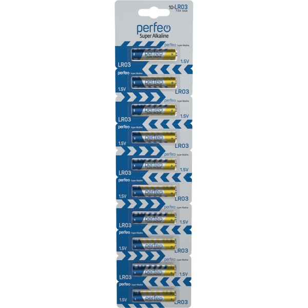 Элем.пит. LR03-10BL Perfeo Super Alkaline отрывной (10/120/1200)