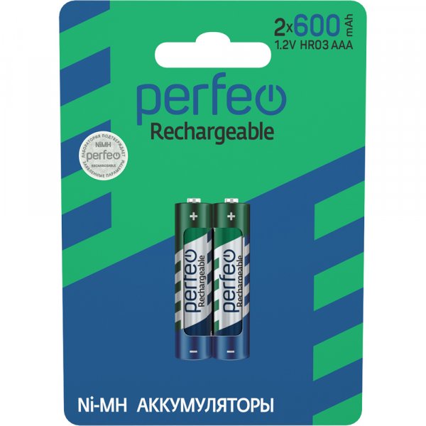 Аккумулятор Perfeo R3 (AAA) 600 мАч 2bl (60, 240)