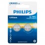 Элем.пит. CR2025-2BL Philips (2/40)