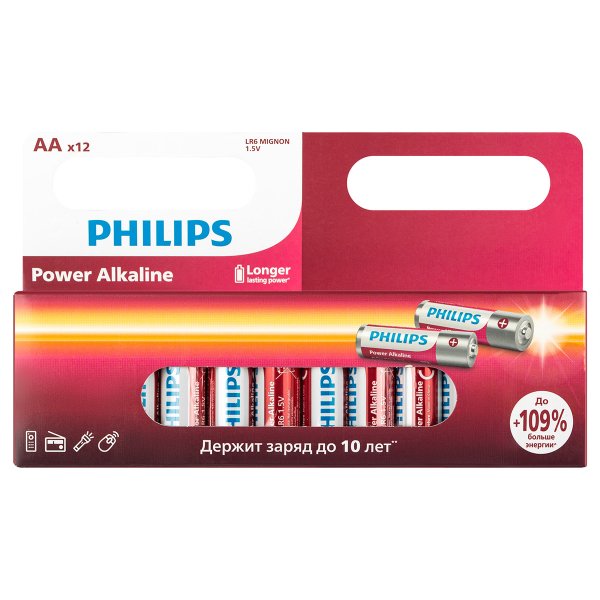 Элем.пит. LR6-12BL Philips Power Alkaline (12/240/19200)