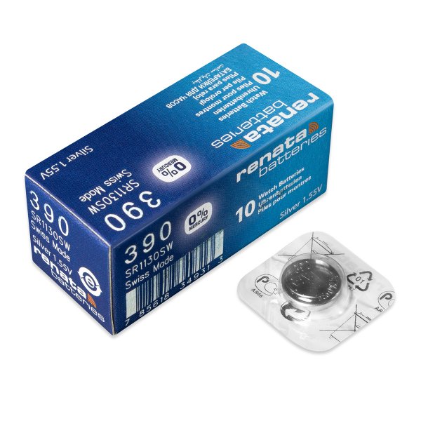 Элем.пит. AG10-1BL Renata SR1130SW/R390 Silver Oxide (1/10)
